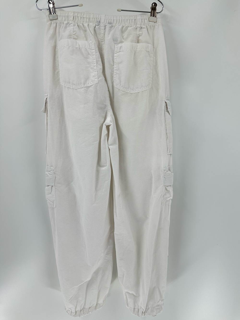Aeropostale Parachute White Multi-Pocket Cargo Pants - Picture 4 of 15